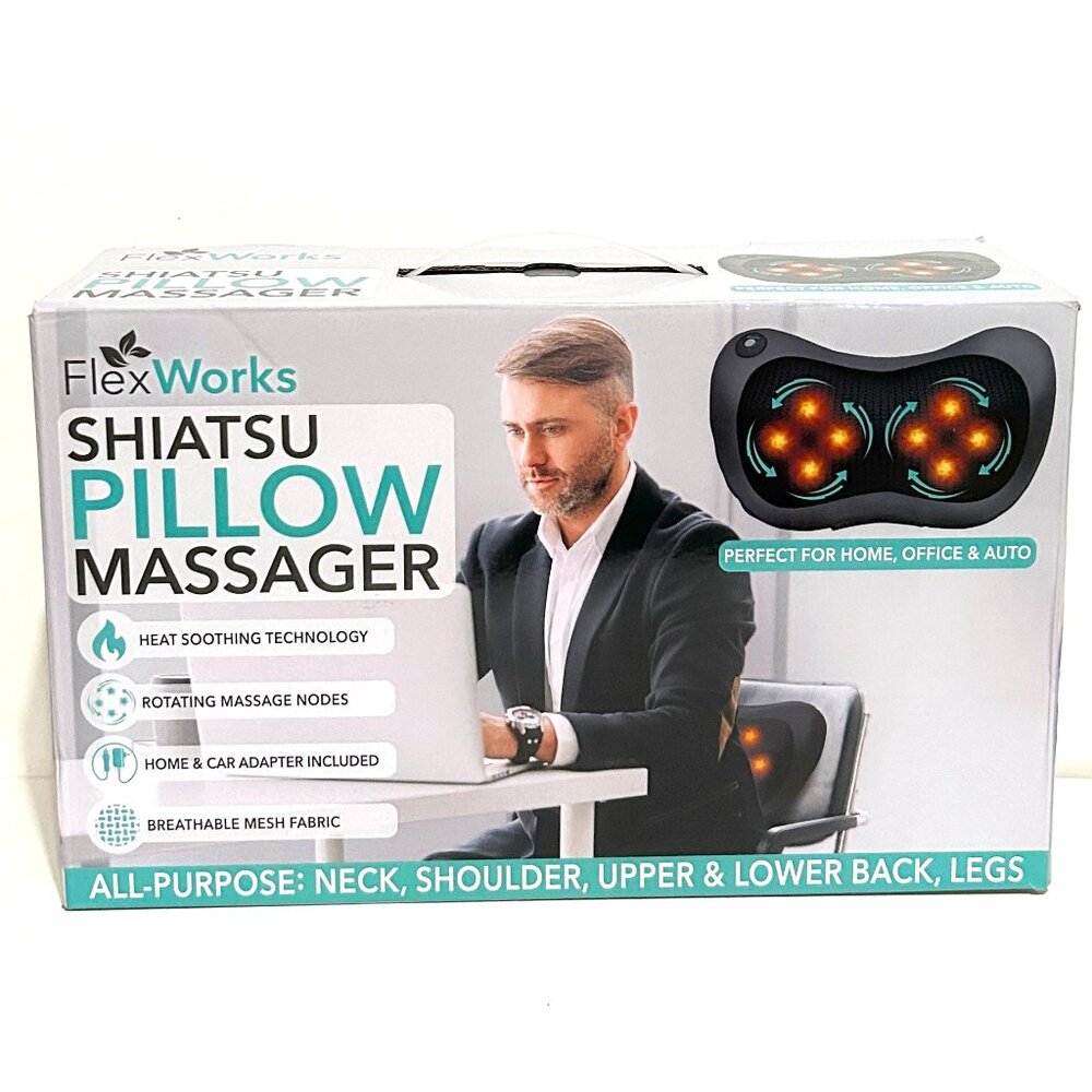 Flex Works Shiatsu Pillow Massager